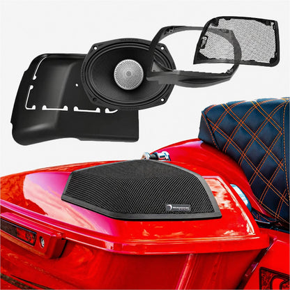 Diamond Audio 2014-2023 Harley Davidson Cut In Speaker Lid Kit with MS692NEO4 (4Ω) - MS692NEO4LK