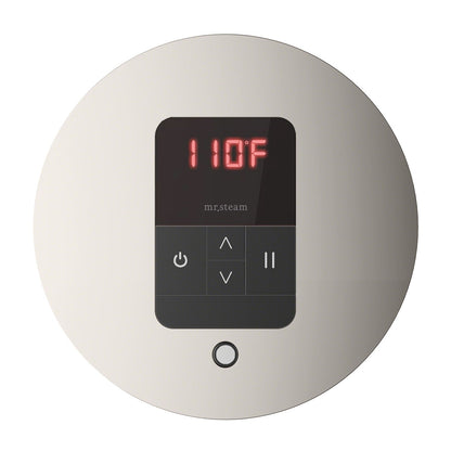 Mr. Steam MSITEMPORD-PN - iTempo Round Steam Shower Control - Polished Nickel - MSITEMPORD-PN