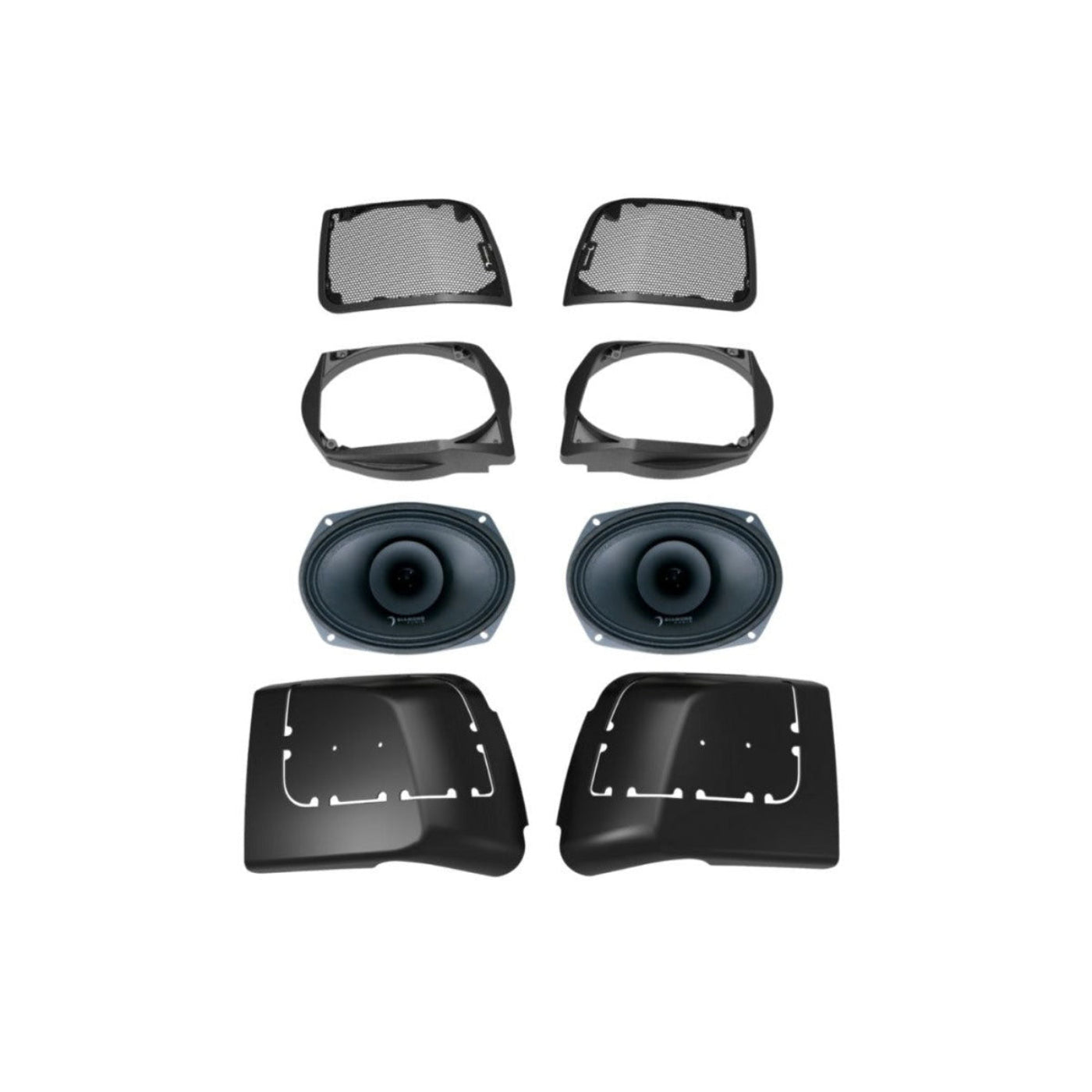 Diamond Audio 2014-2023 Harley Davidson Cut In Lid Kit with MP692 (2Ω) Speakers - MSMP692LK