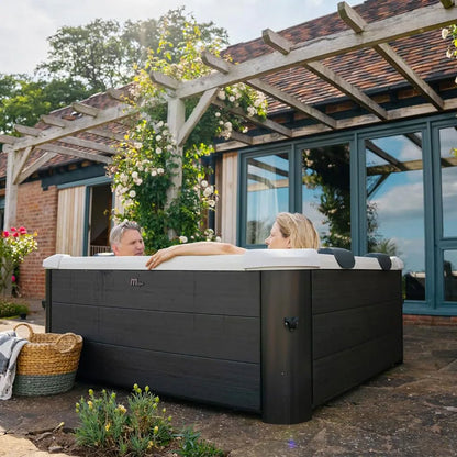 MSpa Square Bubble Spa w/Hard Exterior, Soft Lining Interior, & Hydro Jets, Oslo - 277