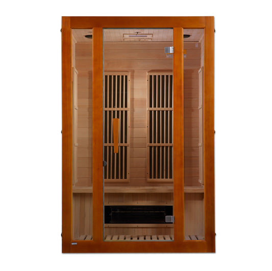 Golden Designs "Aspen" Dual Tech 2 person Low EMF FAR IR Sauna - MX-J206-02S