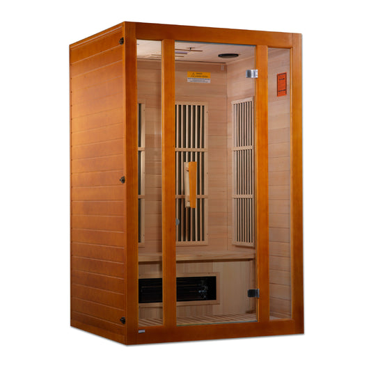 Golden Designs "Aspen" Dual Tech 2 person Low EMF FAR IR Sauna - MX-J206-02S