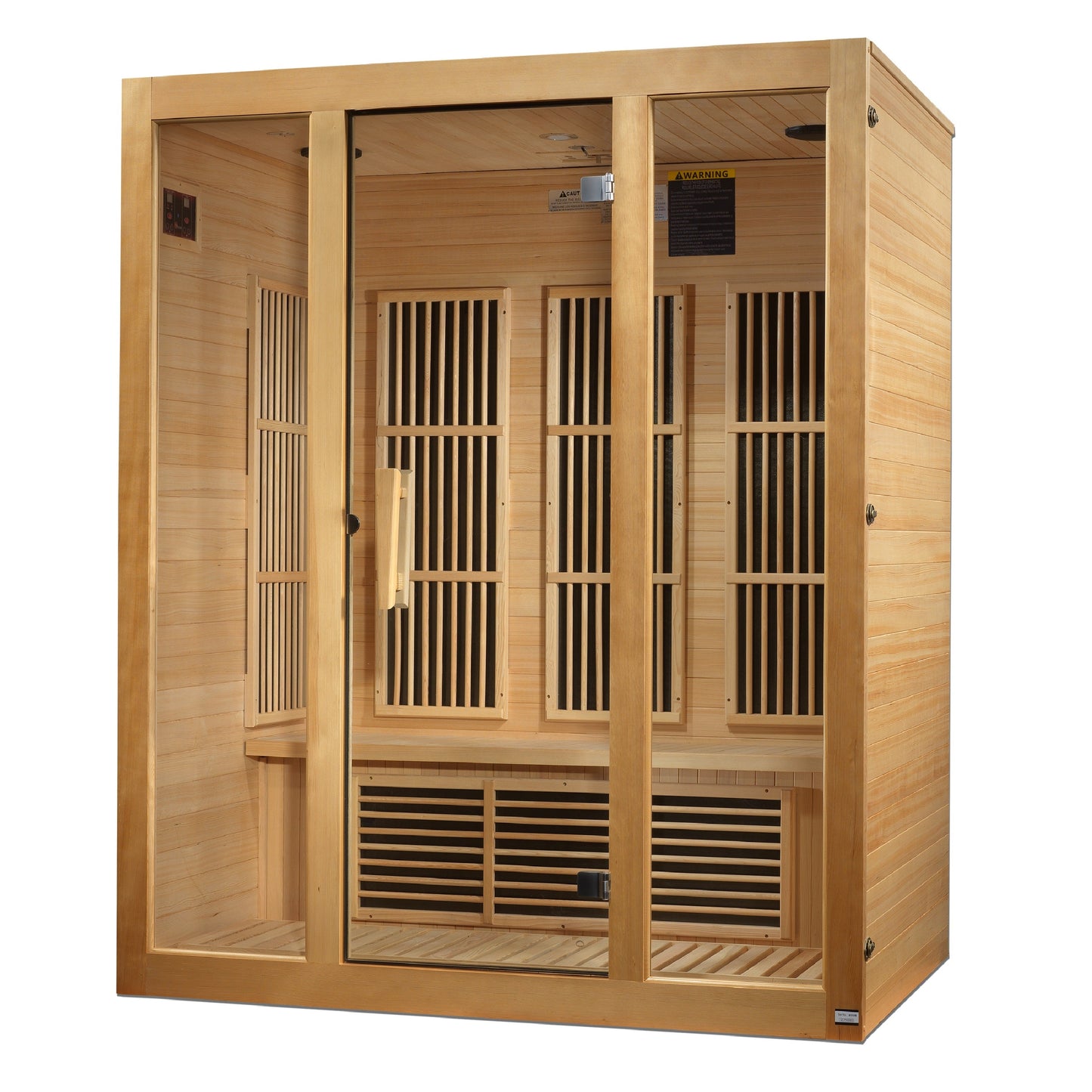 Golden Designs "Bellevue" 3 Person Near Zero EMF FAR IR Sauna  - MX-J306-01-ZF