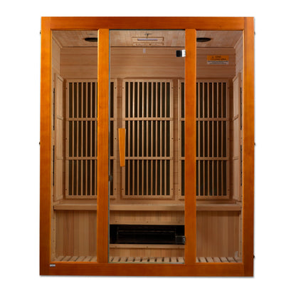 Golden Designs Dual Tech 3 person Low EMF FAR IR Sauna - MX-J306-02S