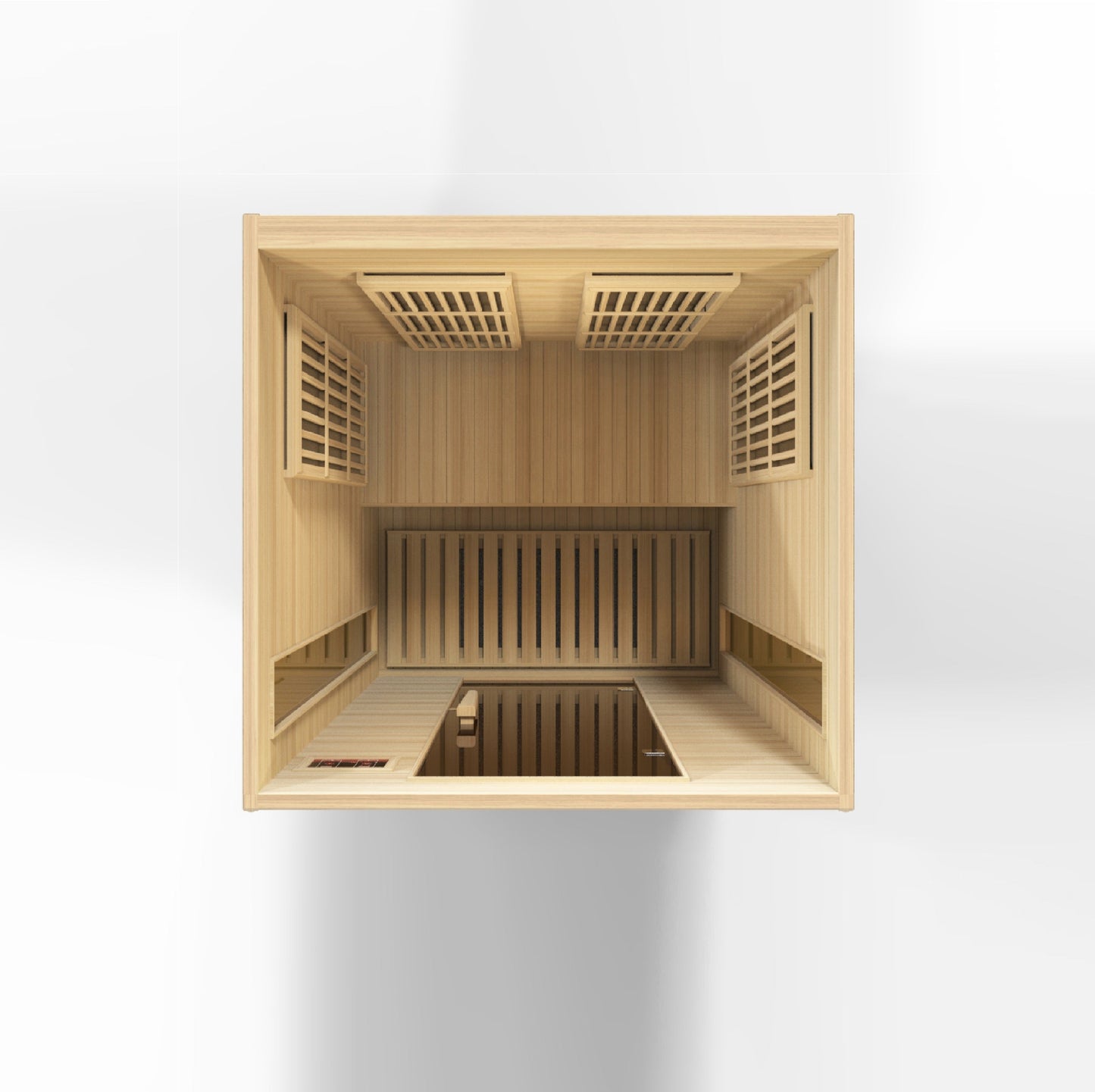 Golden Designs 2 Person Low EMF FAR IR Sauna  - MX-K206-01 Hemlock