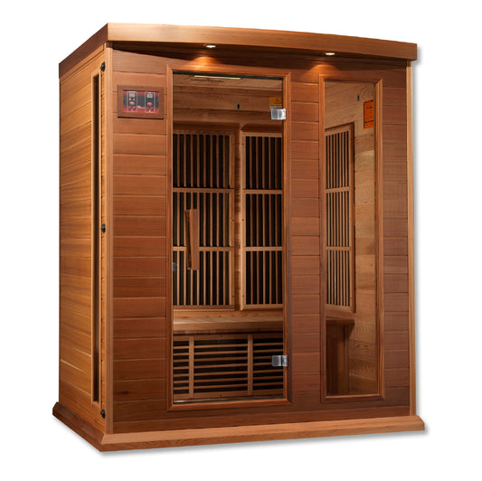 Golden Designs "Montilemar" 3 Person Near Zero EMF FAR IR Sauna  - MX-K306-01-ZF CED