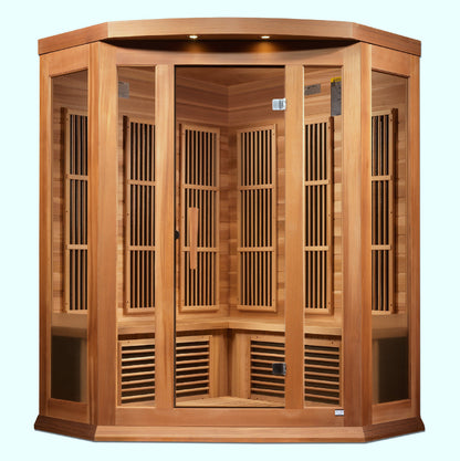 Golden Designs 3 Person Low EMF FAR IR Sauna - MX-K356-01 Red Cedar