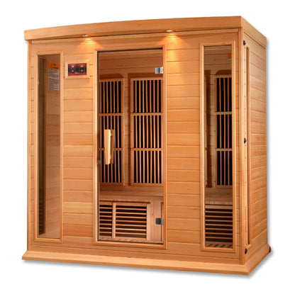 Golden Designs  4 Person Low EMF FAR IR Sauna  - MX-K406-01 Hemlock