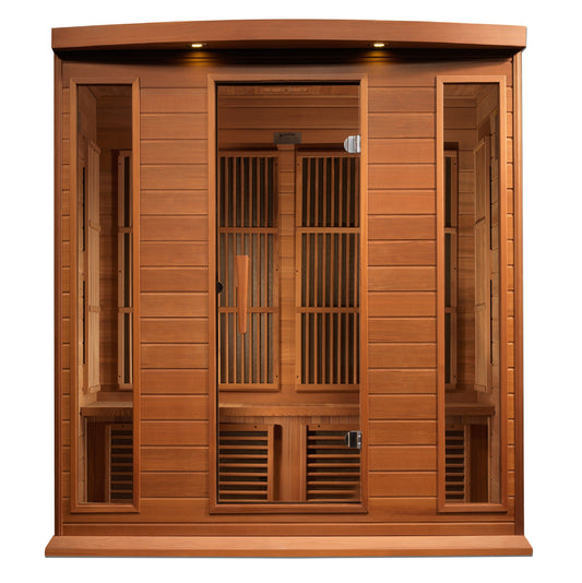 Golden Designs 4 Person Low EMF FAR IR Sauna - MX-K406-01 Red Cedar