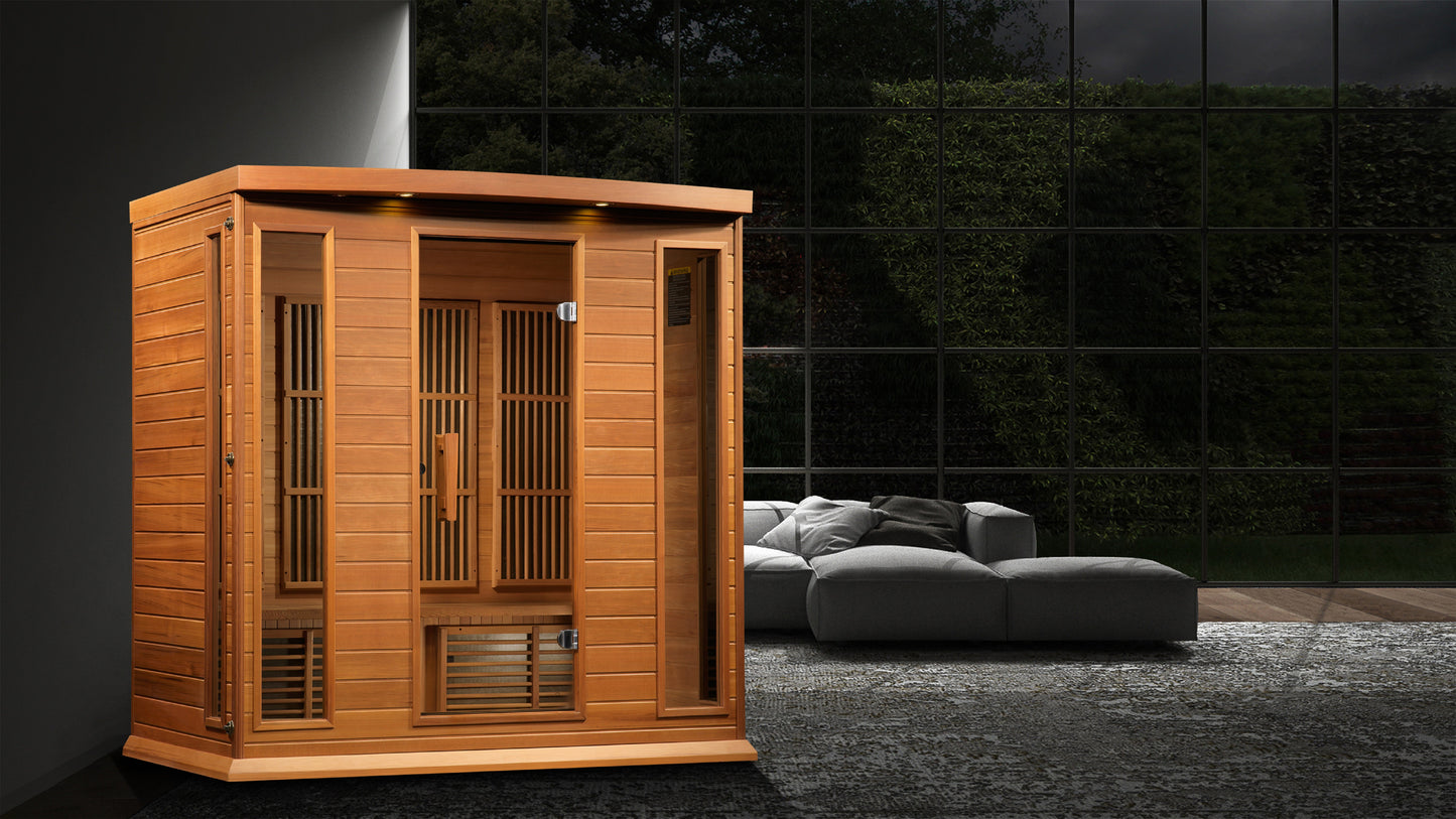 Golden Designs "Chaumont" 4 Person Near Zero EMF FAR IR Sauna  - MX-K406-01-ZF CED