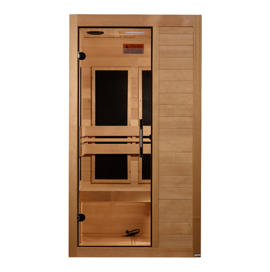 Golden Designs 1 Person Ultra Low EMF FAR IR Sauna  - MX-S106-01 ULEMF