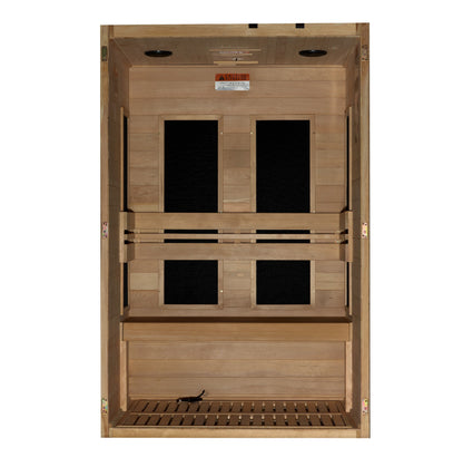 Golden Designs  2 Person Ultra Low EMF FAR IR Sauna  - MX-S206-01 ULEMF