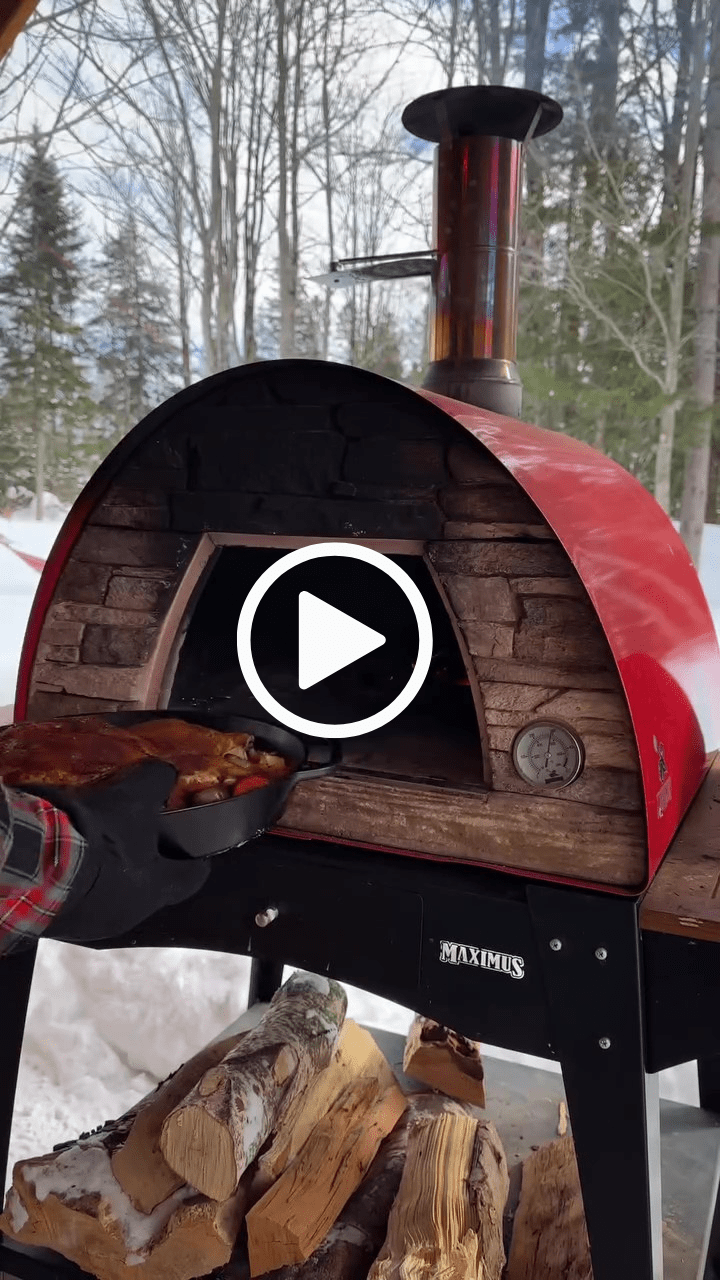 MAXIMUS PRIME LARGE PORTABLE PIZZA OVEN RED