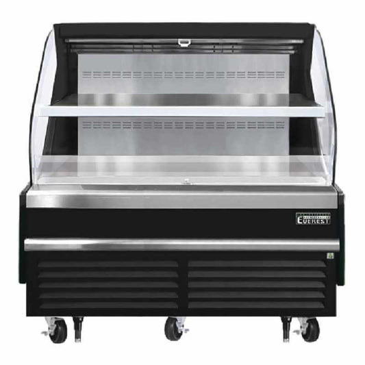 Everest - EOMH-60-B-35-T, Commercial 60" Horizontal Open Air Display Merchandiser - EOMH-60-B-35-T