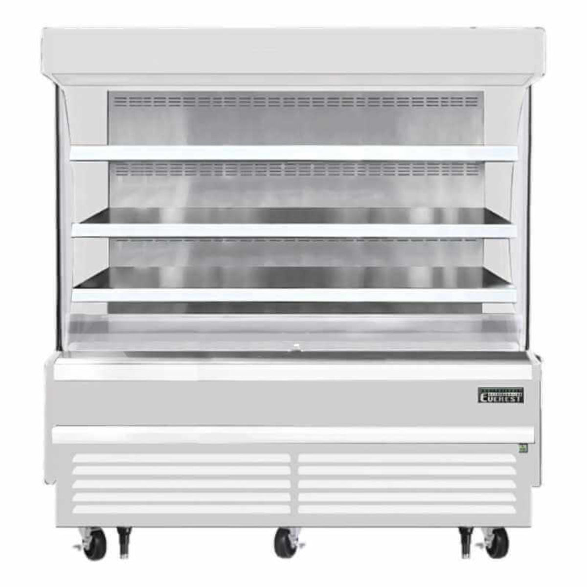 Everest - EOMV-72-W-28-S, Commercial 73" Vertical Open Air Display Merchandiser Refrigerator 19 cu. ft - EOMV-72-W-28-S.