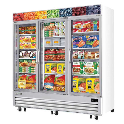 Everest - EMGF69 Commercial 74" 3 Glass Door Merchandiser Freezer - EMGF69