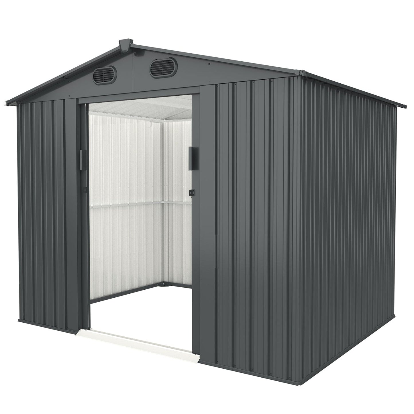 Chery Industrial 8'x12' Metal Storage Shed - DOUMS0812DG01