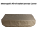 Metropolis Fire Table Light Gray Canvas Cover