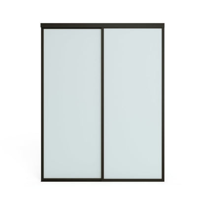 Doors22 108x96 Glass Sliding Closet Door Milky 3 panels - CLB108x96milky