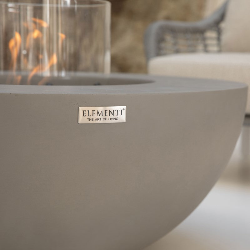 Modeno Roca Ethanol Fire Table Closeup