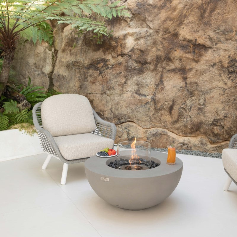 Modeno Roca Ethanol Fire Table with Flame