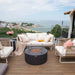 Modeno Venice Fire Table with Windscreen no Flame