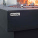 Modeno Branford Fire Table Dark gray side view close up