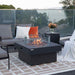 Modeno Branford Fire Table Dark gray with windscreen and flame