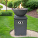 Modeno Exeter Fire Pit with flame Full Set up Outdoor
