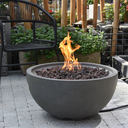 Modeno Nantucket Fire Bowl with flame set Up