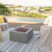 Modeno Ridgefield Fire Pit Balcony with View Set Up