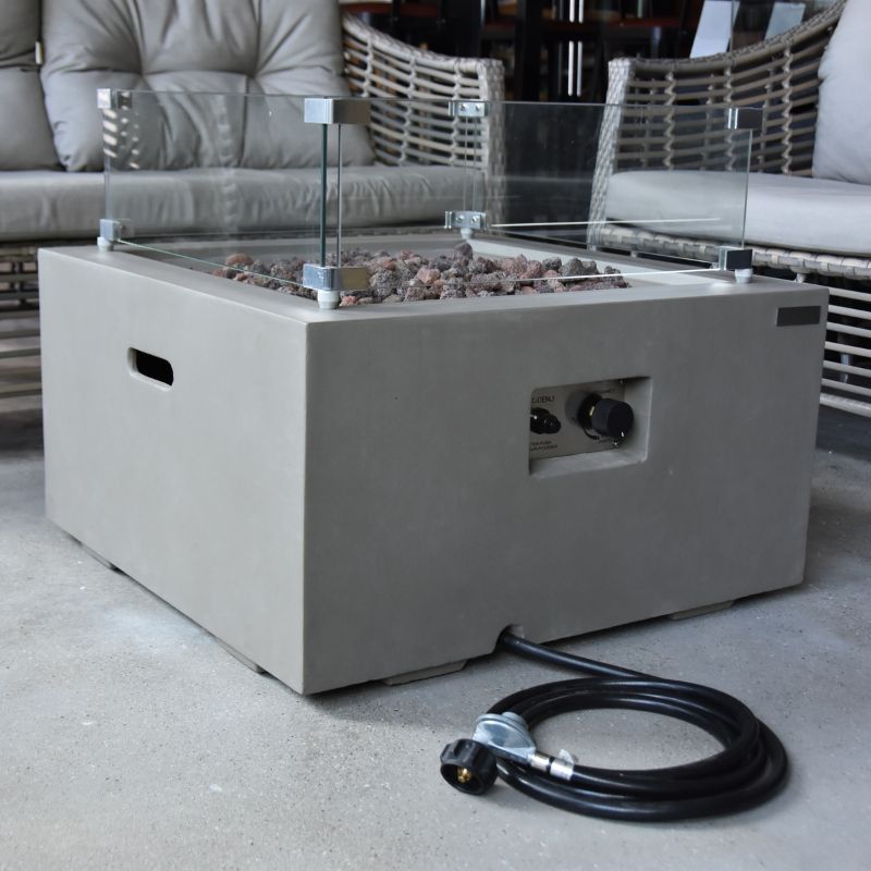 Modeno Ridgefield Fire Pit with Connected Hose