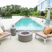 Modeno Tramore Fire Table No flame poolside