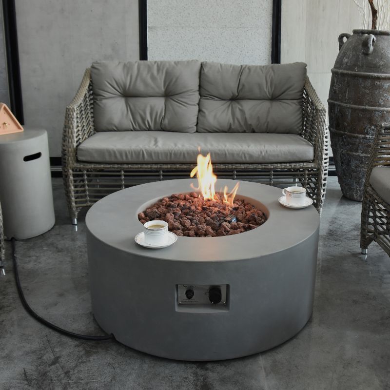 Modeno Tramore Fire Table Indoor set Up