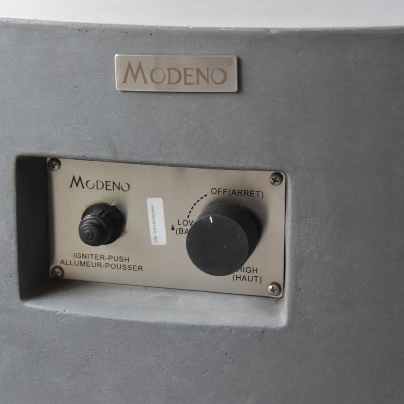 Modeno Tramore Fire Table with logo and Ignition switch