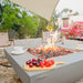 Modeno Westport Fire Table Angle with flame
