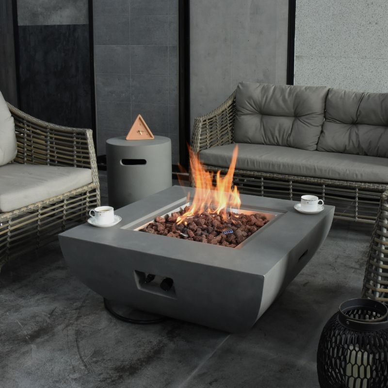 Modeno Westport Fire Table indoor Set Up