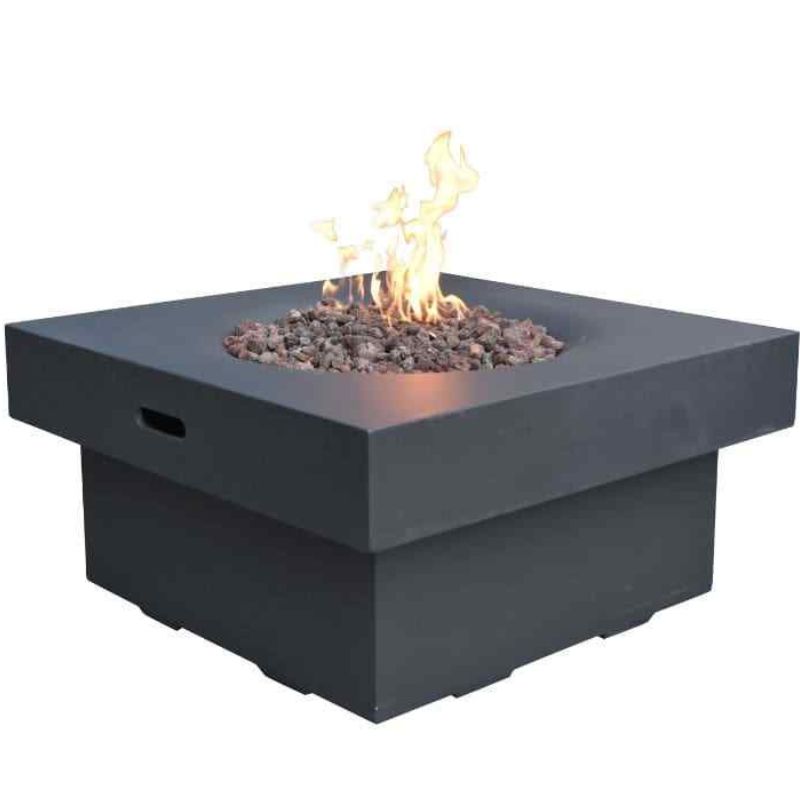 Modeno Branford Fire Table Dark Gray with Flame Silo