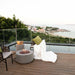 Modeno Waterford Fire Table with flame balcony set up