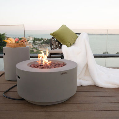 Modeno Waterford Fire Table with tank cover outdoor set up