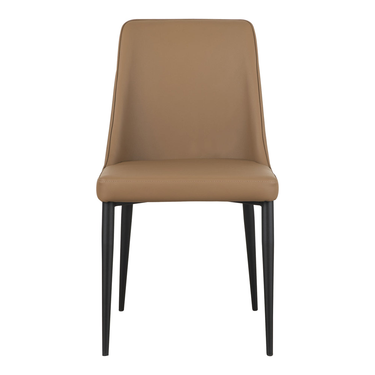 Moe's Home Collection Set of Two Lula Dining Chair Cool Tan Vegan Leather YM-1006-40