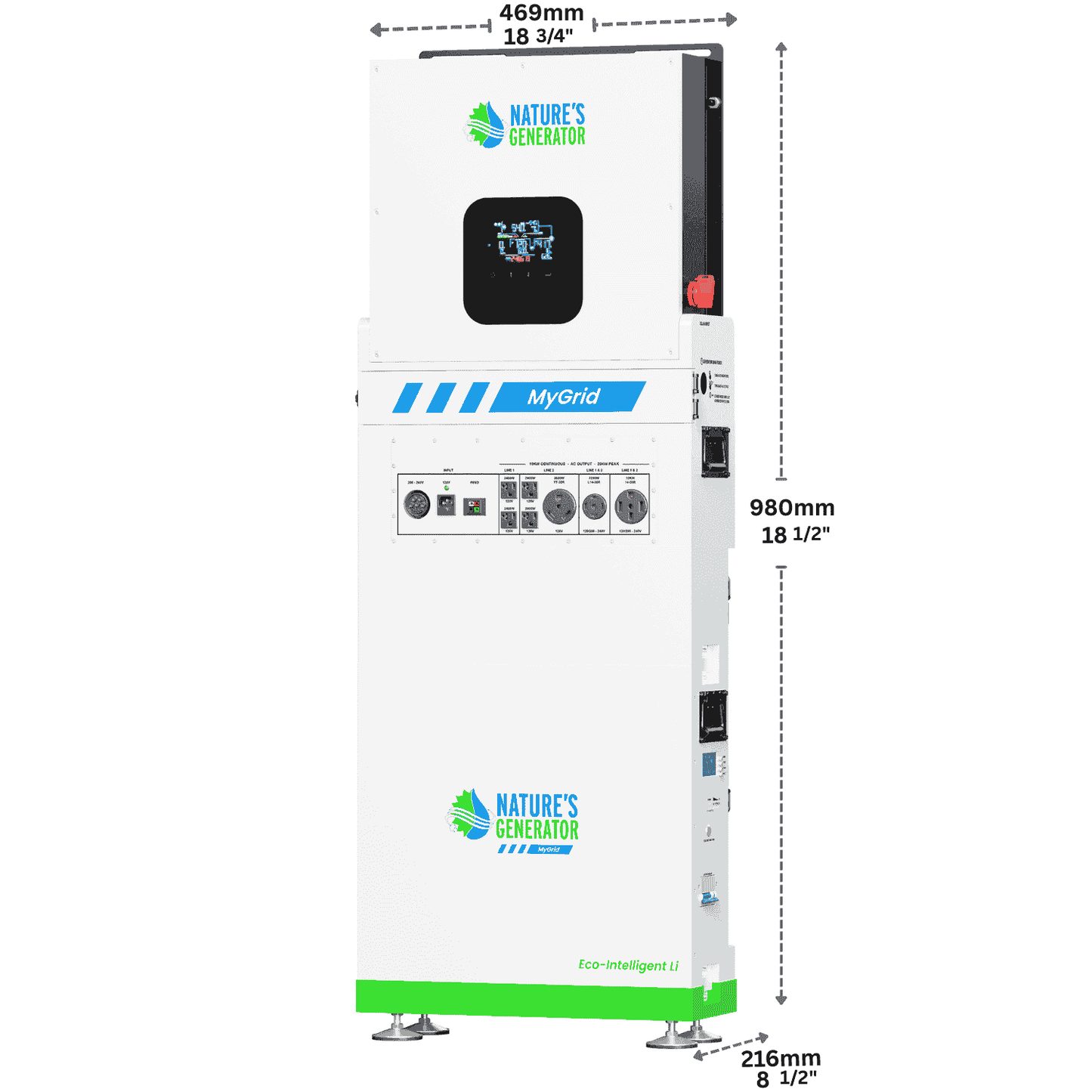Nature's Generator  MyGrid 10K Solar and Wind Generator for Home - NGMGTNAUWA