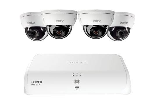 Lorex Fusion Series 4K 16 Channel (8 Wired + 8 Fusion Wi-Fi) 2TB Wired System with A4 Wired 2K IP Dome Cameras - N2K2-84BD-A4-2