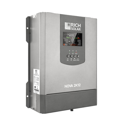 Rich Solar 2K12 | 2000W 12V Pure Sine Wave Inverter with Built-in Transfer Switch | UL458 Certified for RVs, Campers, Trailers, Vans - RS-V2P12TS