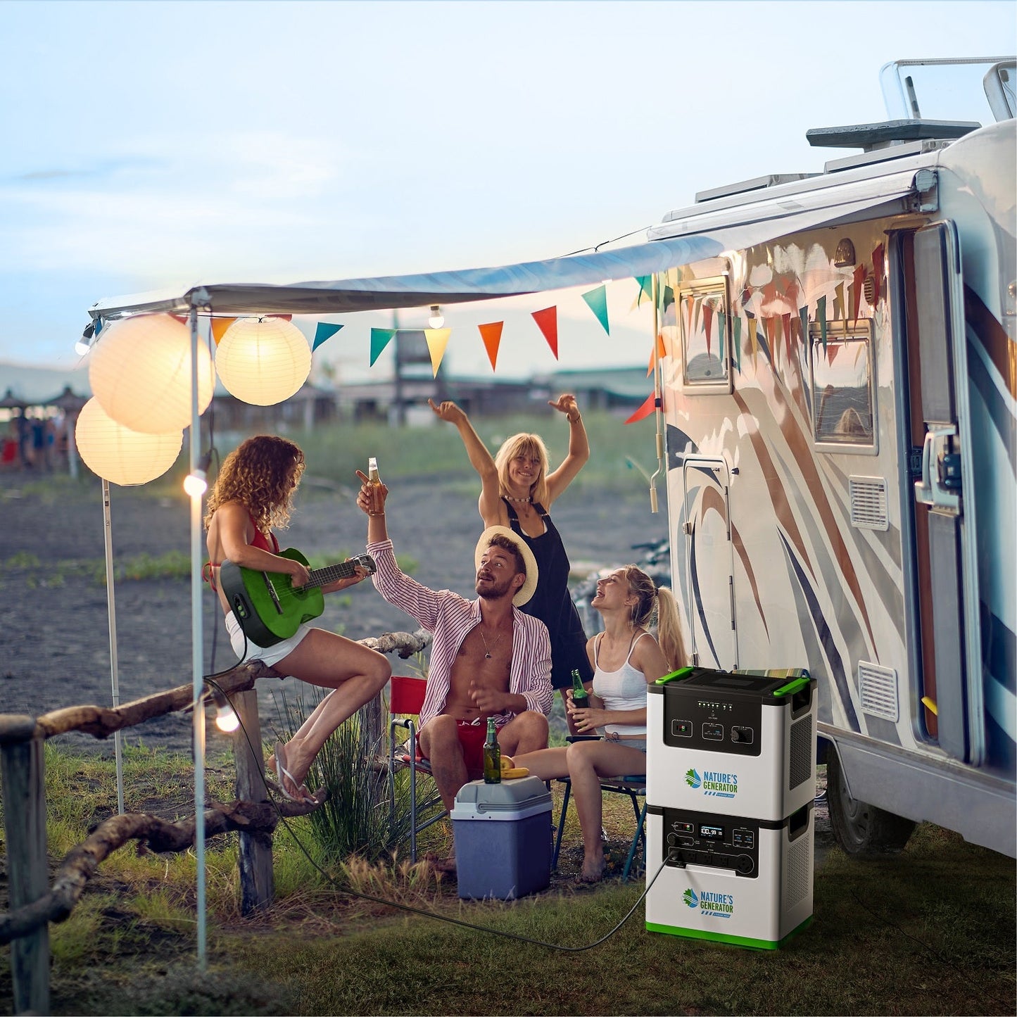 Nature's Generator Lithium 3600 Solar Generator - NGL36AUF2