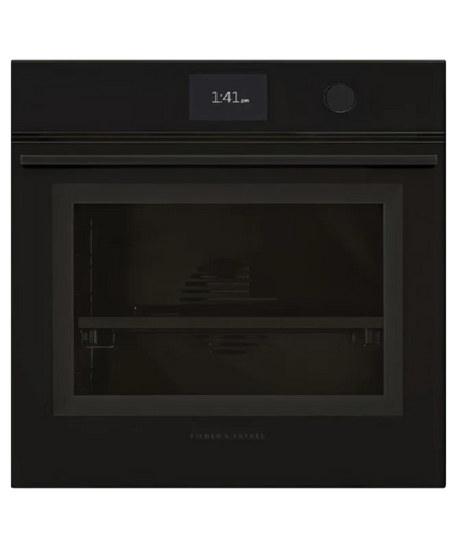 Fisher Paykel 24" Series 9 Minimal Self-Cleaning Oven Black Glass - OB24SMPTDB1