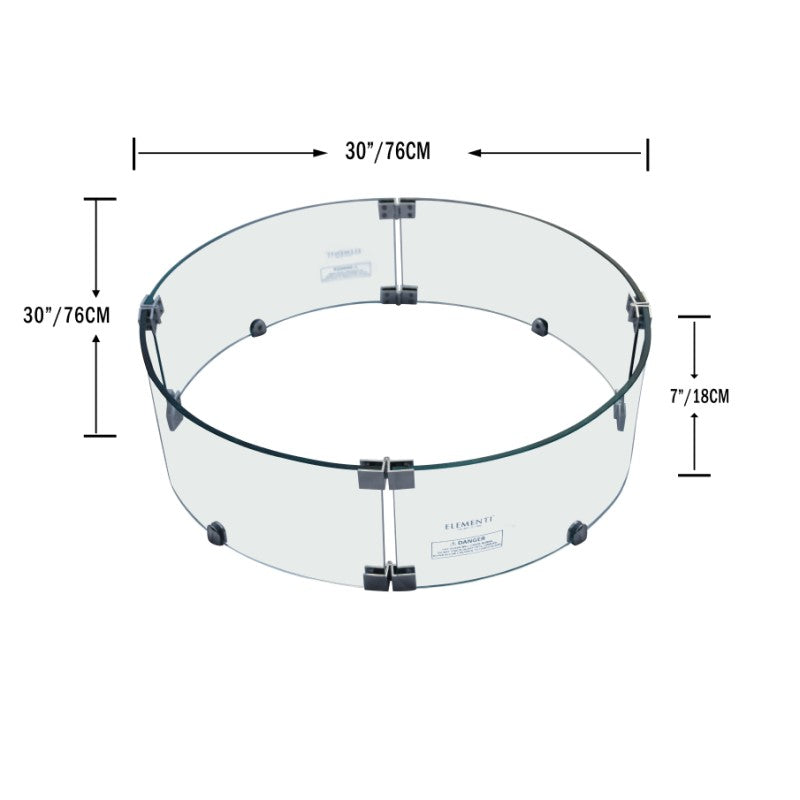 OFG101-WS Wind Screen Dimensions