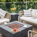 Manhattan Fire Table with tank cover and sofas
