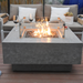 Manhattan Fire Table with Flame and sofas around