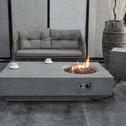 Metropolis Fire table with Tank Cover